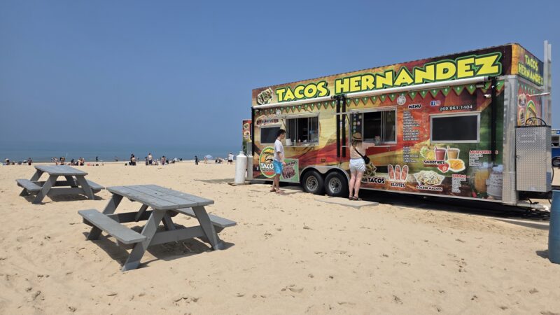 Warren Dunes State Park Food Truck On Beach