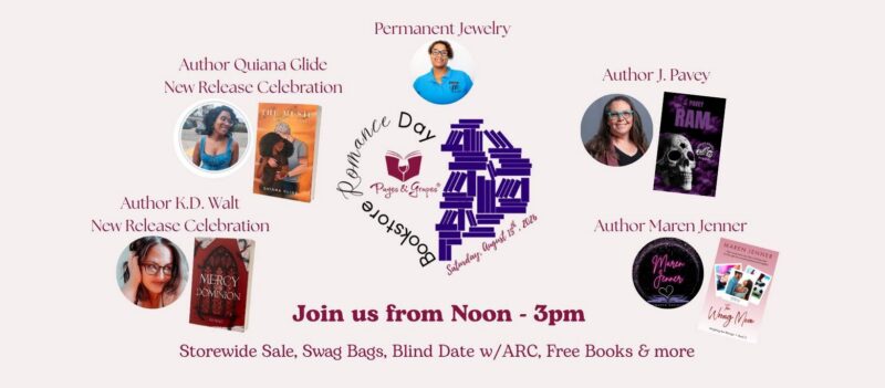 Pages & Grapes Bookstore Romance Day Facebook