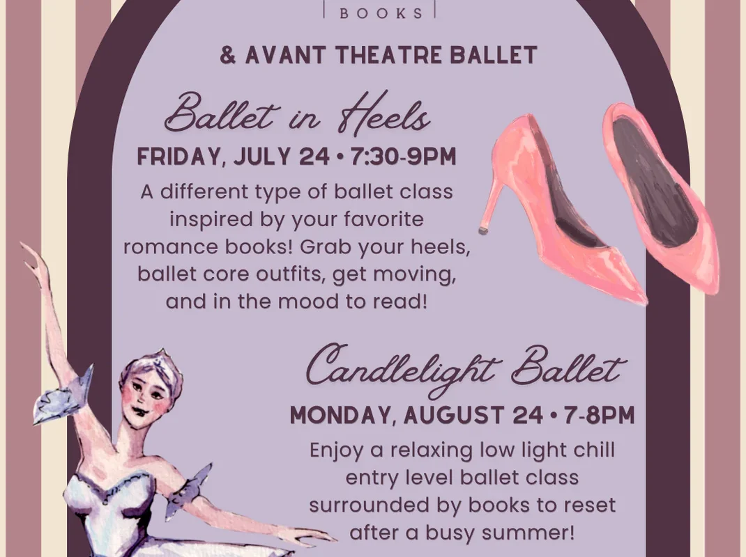 Cellar Bird Books Ballet in Heels Event webpage