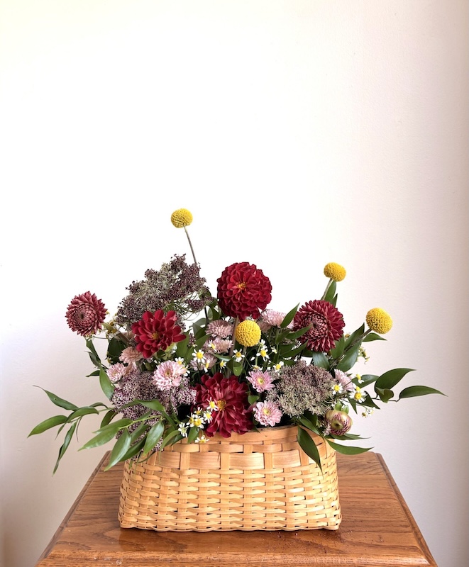 Harvest Basket Floral Arranging Class Spruced Studio