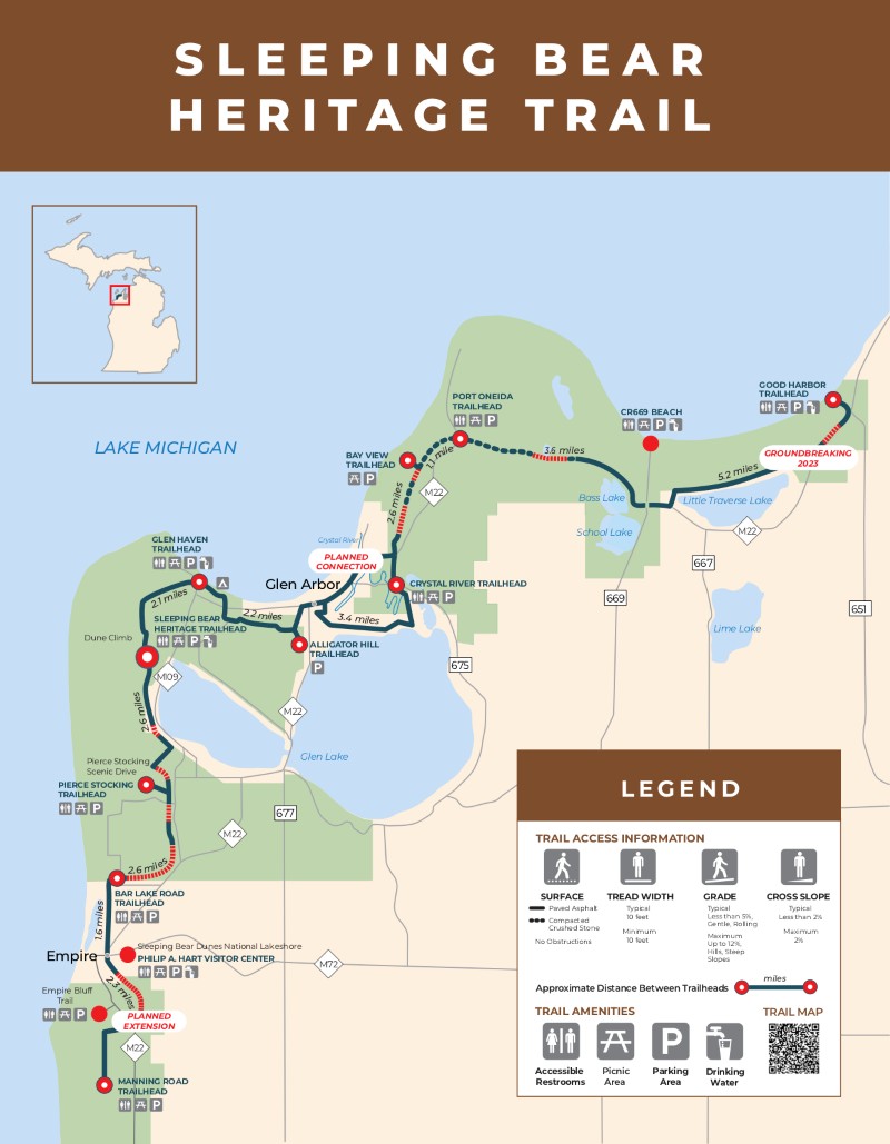 Sleeping Bear Heritage Trail Map