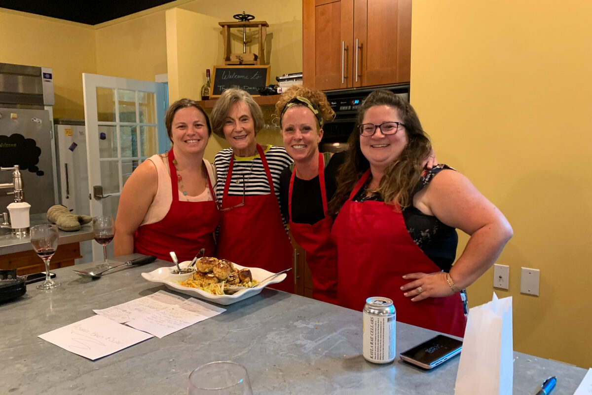 Thought Design Cooking Classes webpage