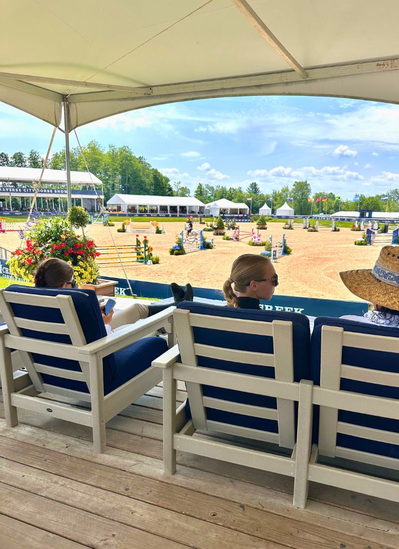 Viewing Area, Traverse City Horse Shows Flintfield Horse Park