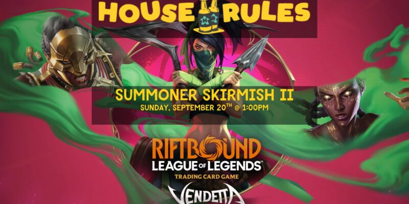 Riftbound Vendetta Summoner Skirmish II Board Game Lounge