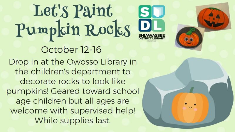 Shiawassee District Library Pumpkin Rocks Webpage