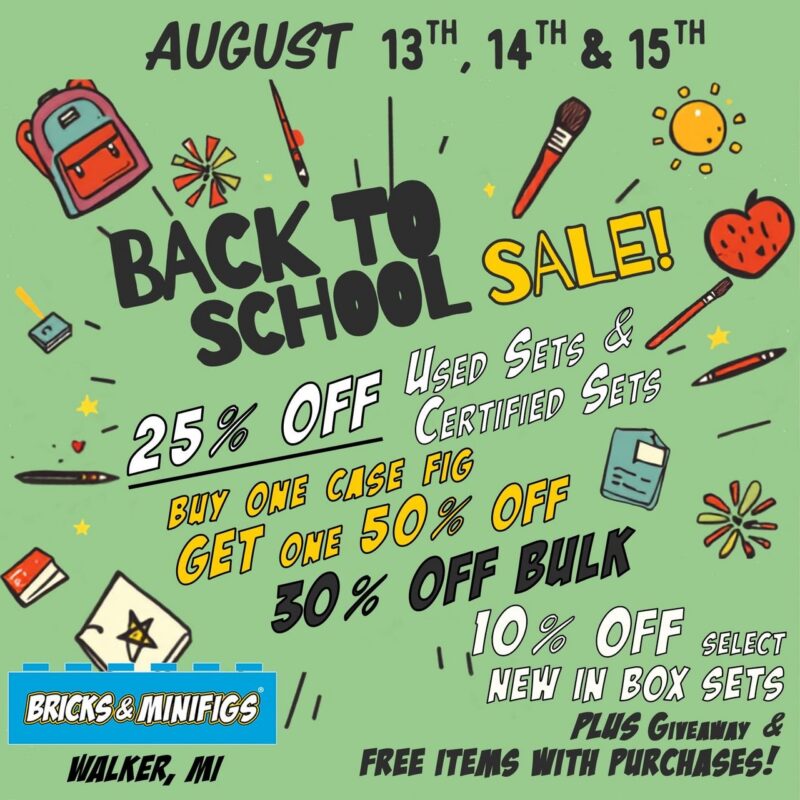 Submission Bricks MiniFigs Back To School Sale Walker