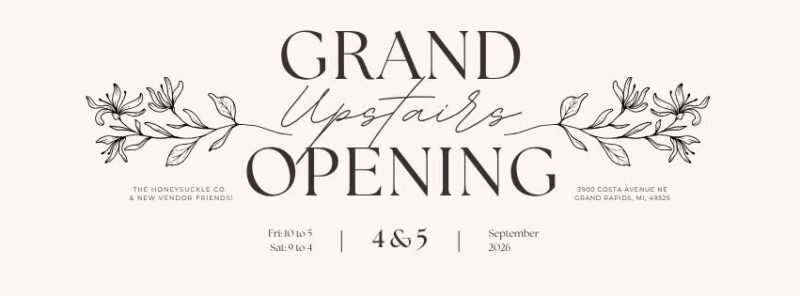 The Honeysuckle Co Grand Upstairs Opening Facebook