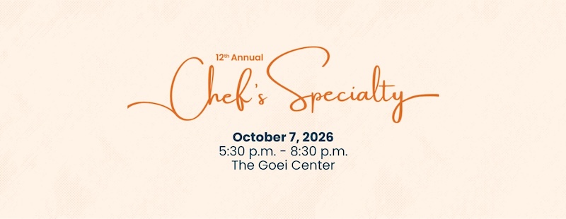 2026 Chefs Specialty Event Goei Center