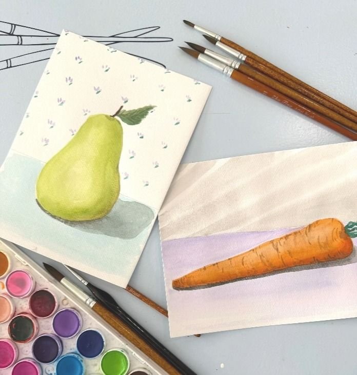 Submission Three Blue Brushes Beginning Watercolor